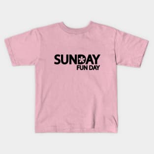 Sunday Fun day artistic design Kids T-Shirt